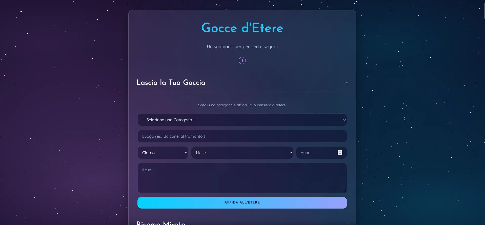 Vetrina di Notizie per Gocce D'Etere
